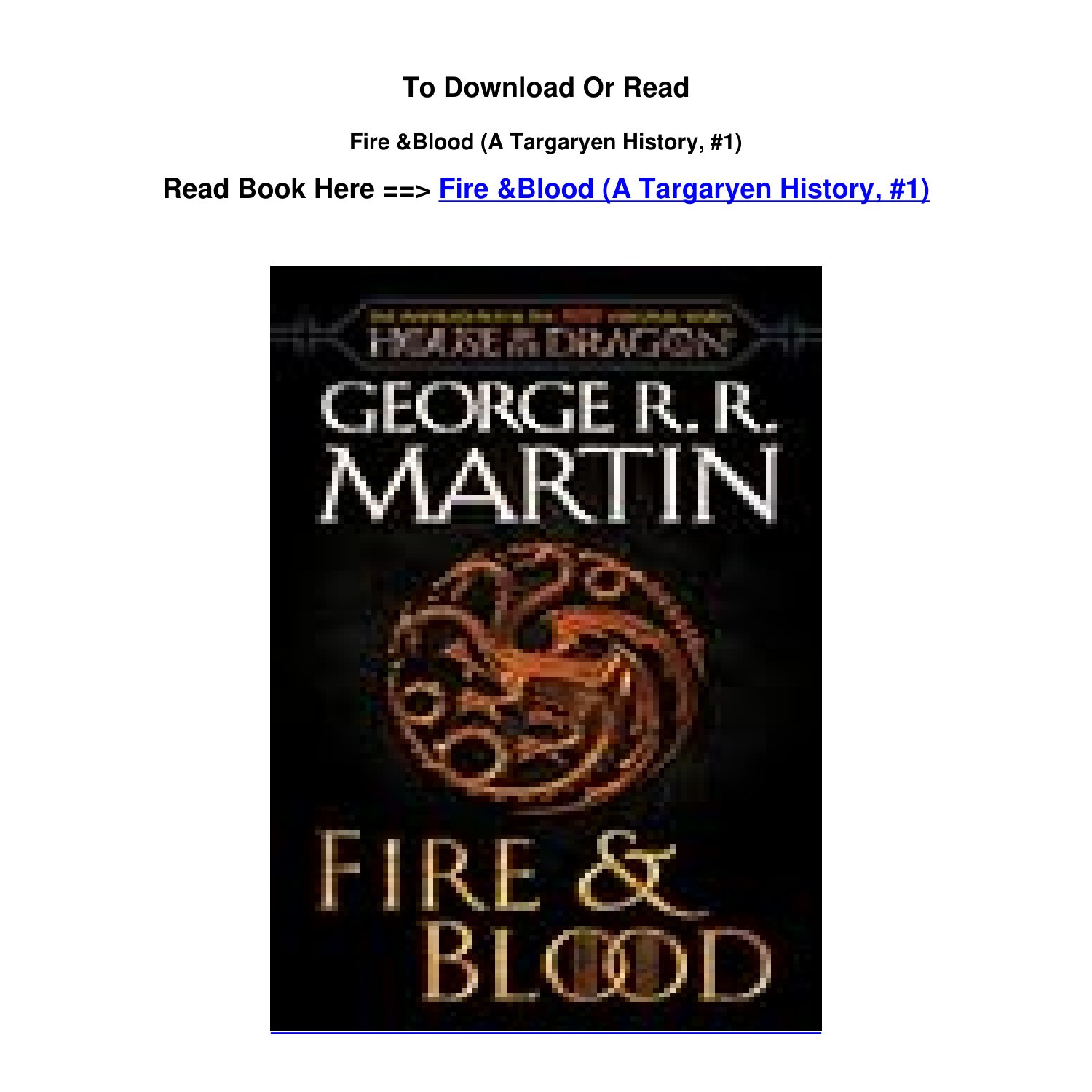 fire and blood epub download