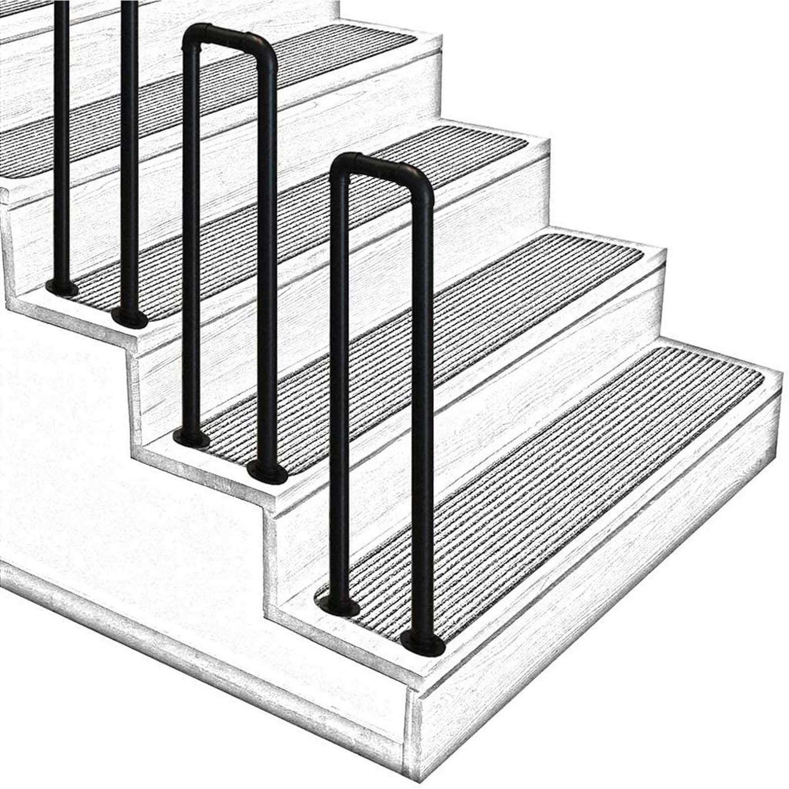 pasamanos de concreto para escaleras