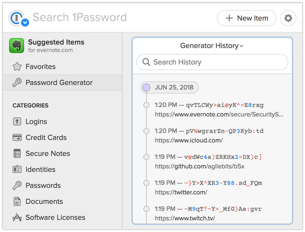 1password generator