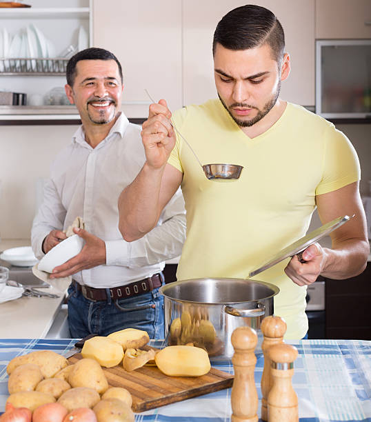 2 man cooking