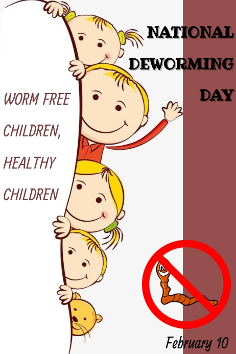 national deworming day poster