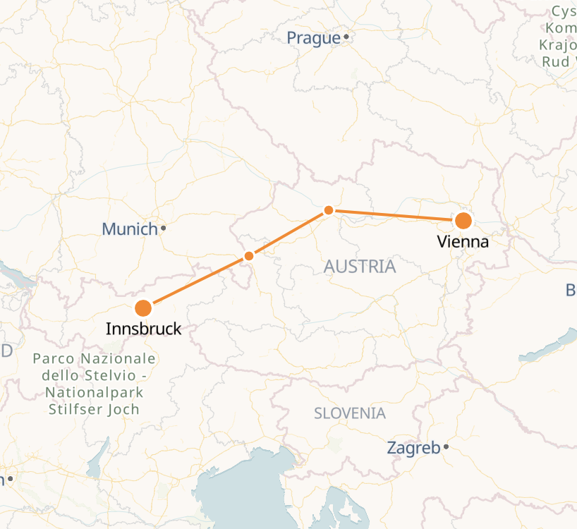 vienna to innsbruck train