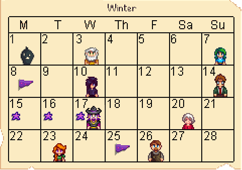 sebastian stardew valley schedule