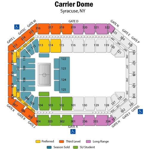 syracuse carrier dome map