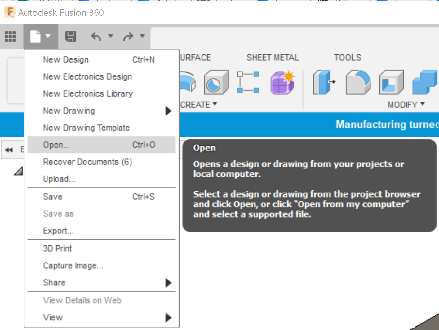 fusion 360 import stl file