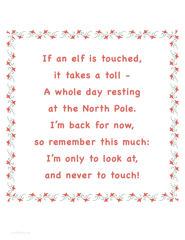 elf on the shelf touched letter