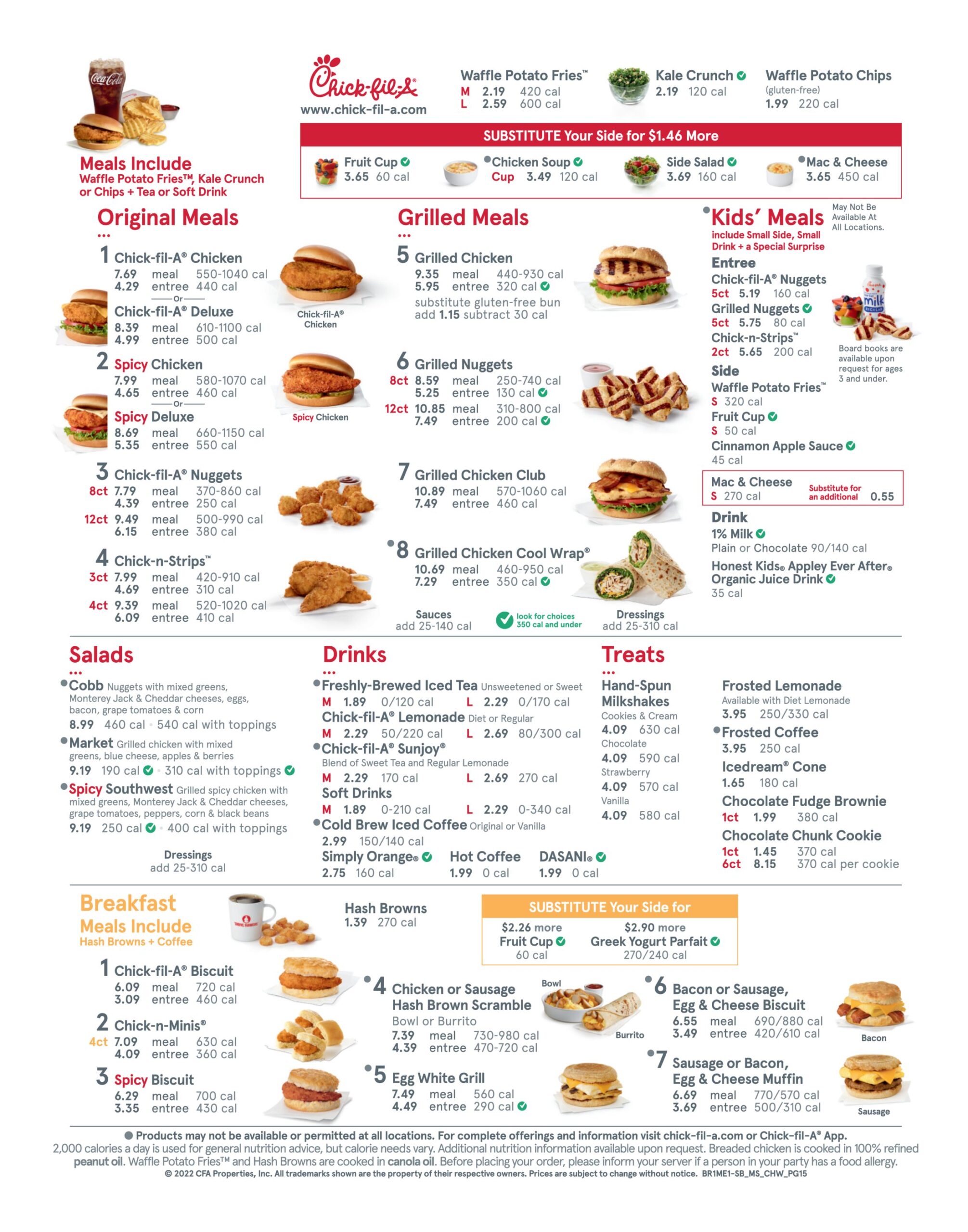 chick fil breakfast menu