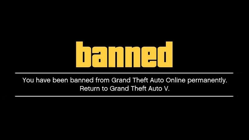 how to know if you got banned on gta