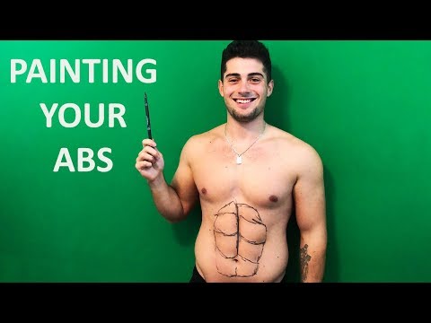 drawing abs on yourself