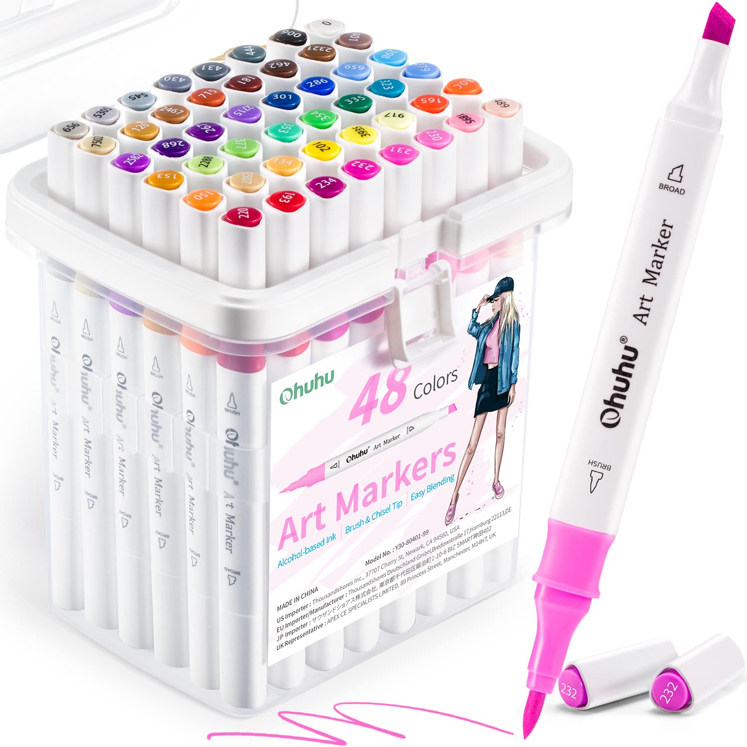 ohuhu markers brush tip