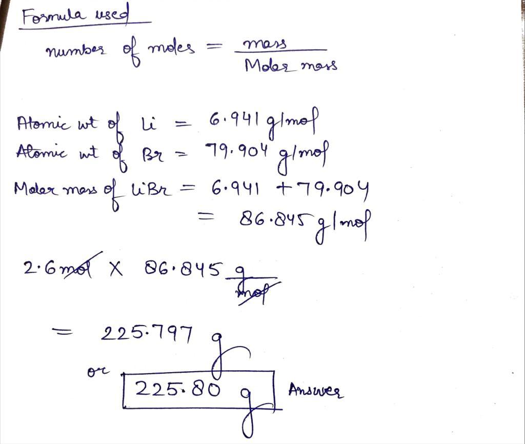 molar mass libr