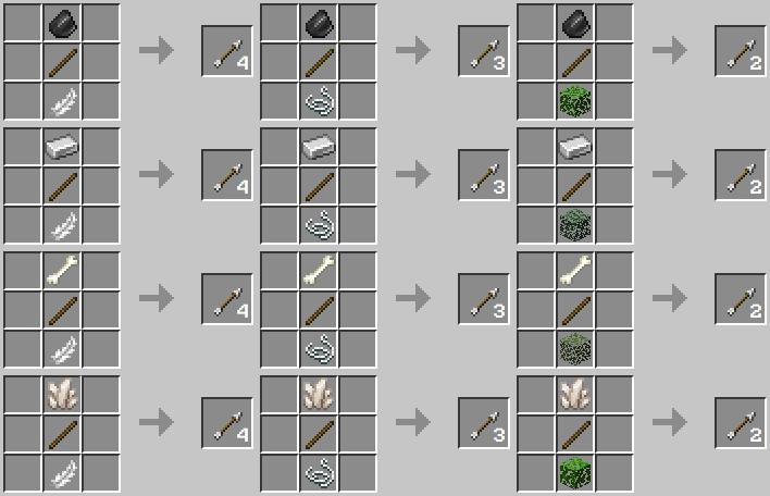 how do you craft an arrow in minecraft