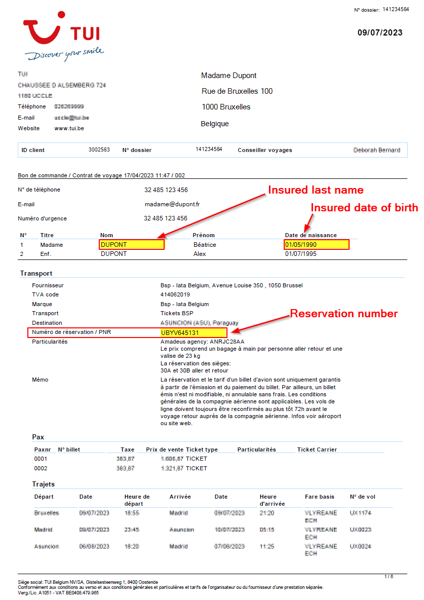 tui booking