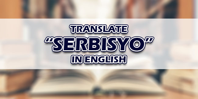 serbisyo in english