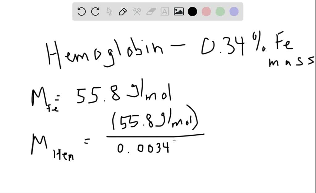 molar mass of hemoglobin