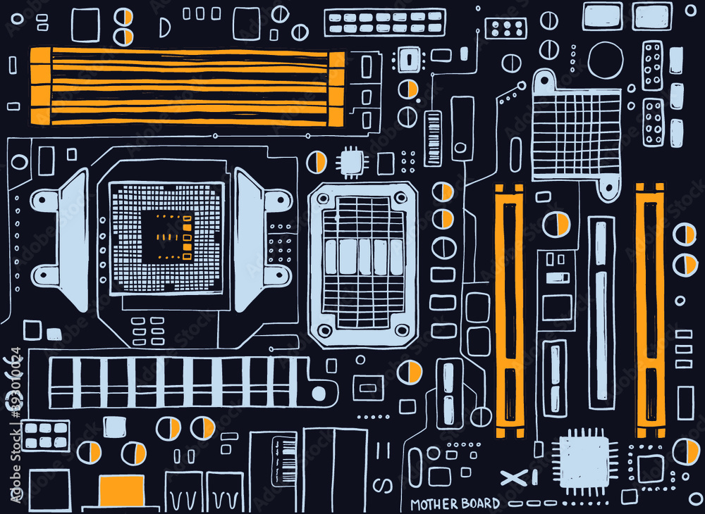 motherboard vector