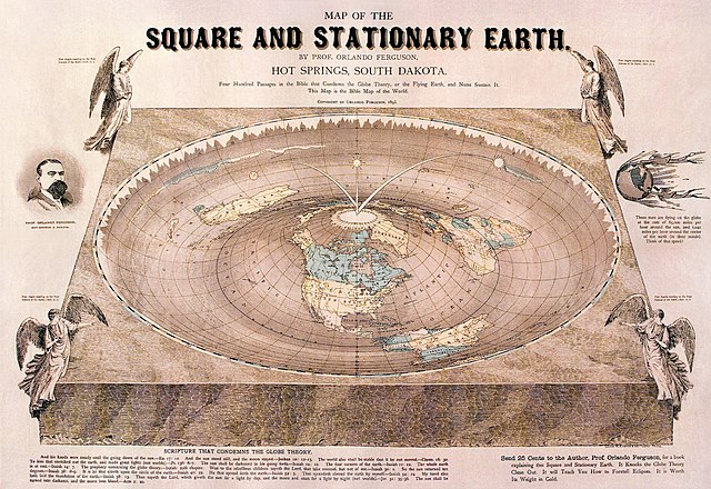 map flat earth