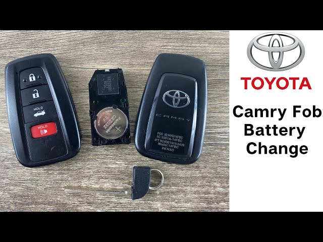 how to change the battery in toyota key fob