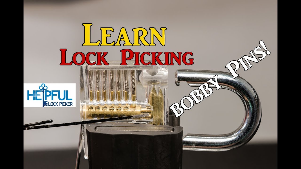 how to pick a lock with bobby pins