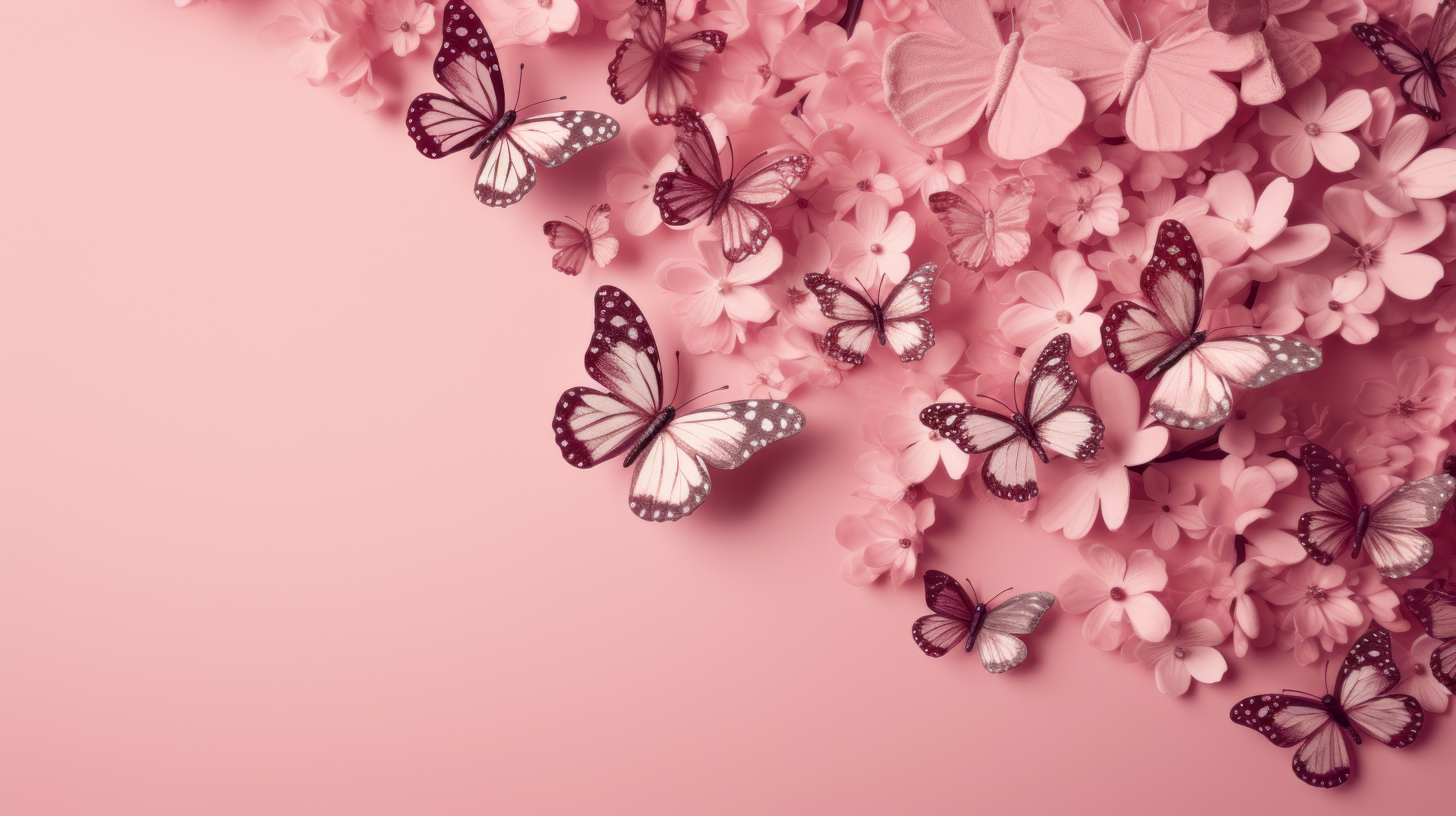 flower and butterfly wallpaper