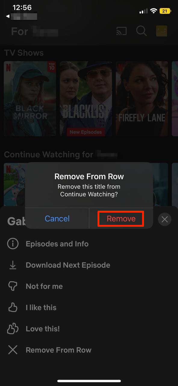 how to erase watch history on netflix