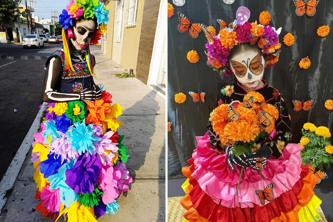 como hacer un disfraz de catrina