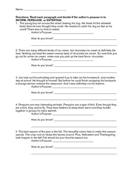 authors purpose worksheet 4