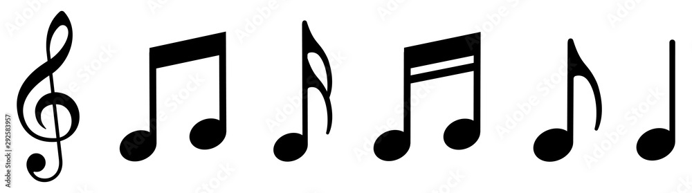 music notes vector