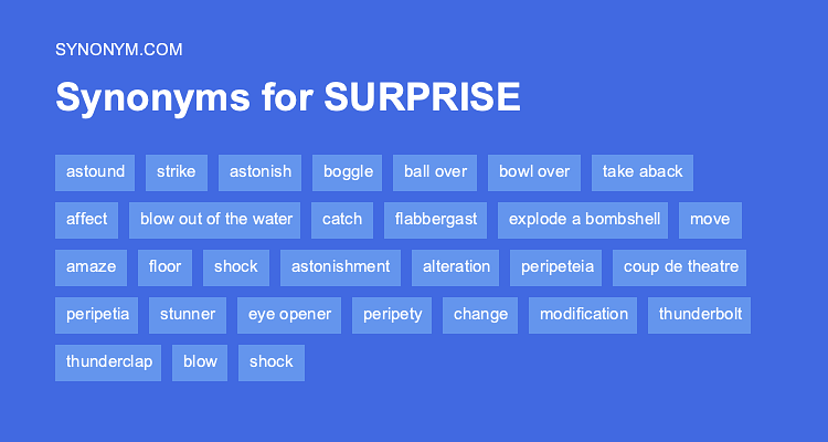 synonym for surprise