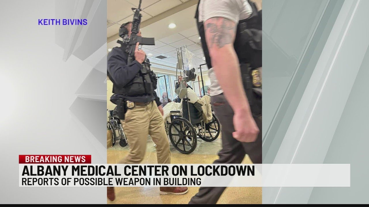 albany med lockdown today