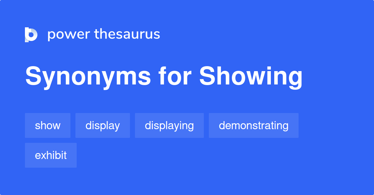 showing synoym