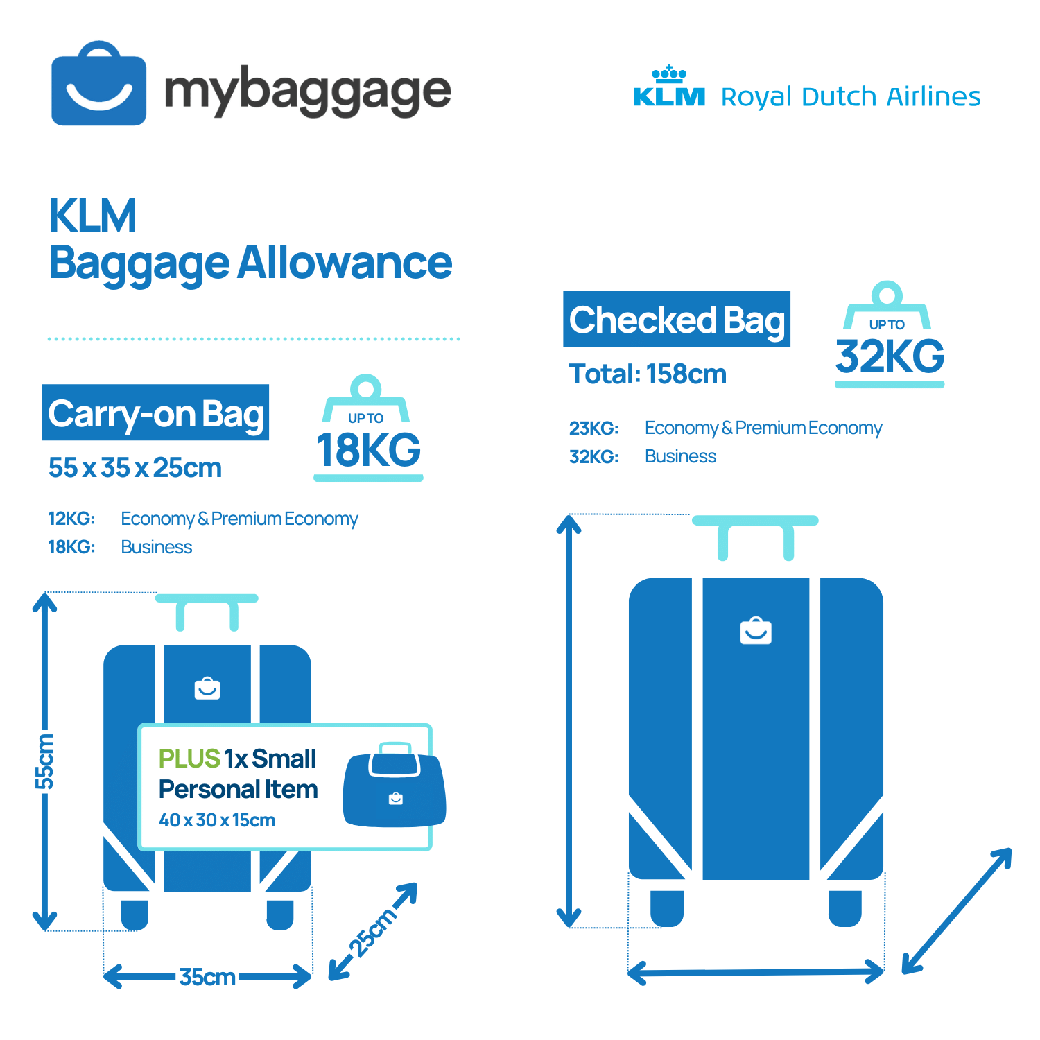 klm check in luggage