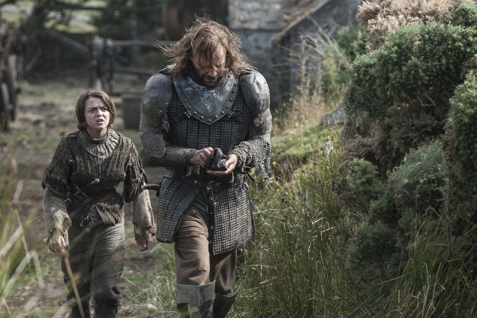 game of thrones arya and the hound