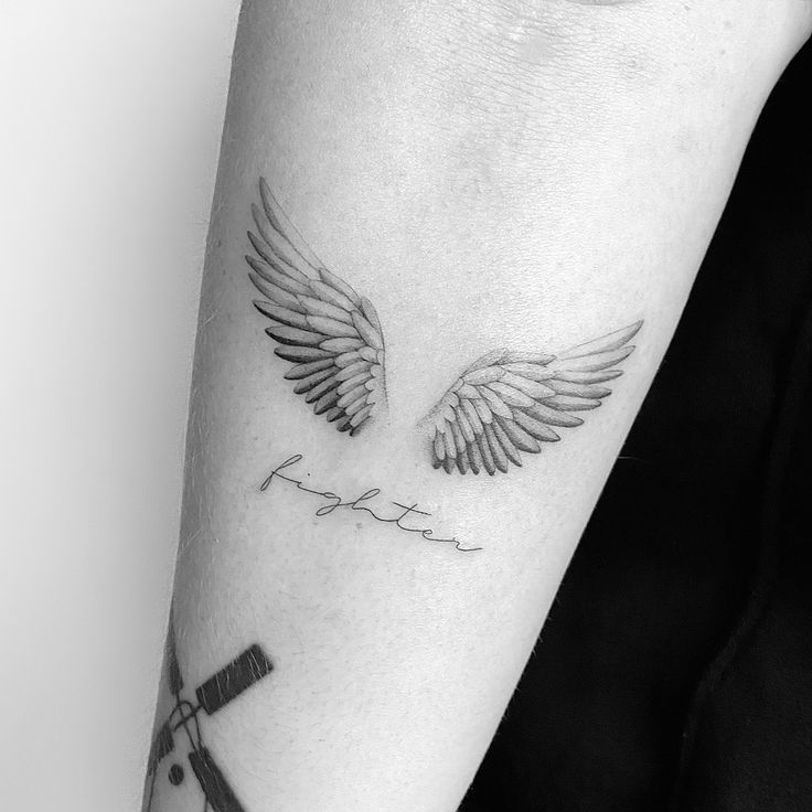 angel wings tattoo