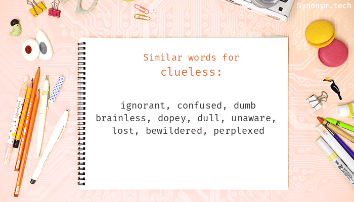 synonyms for clueless