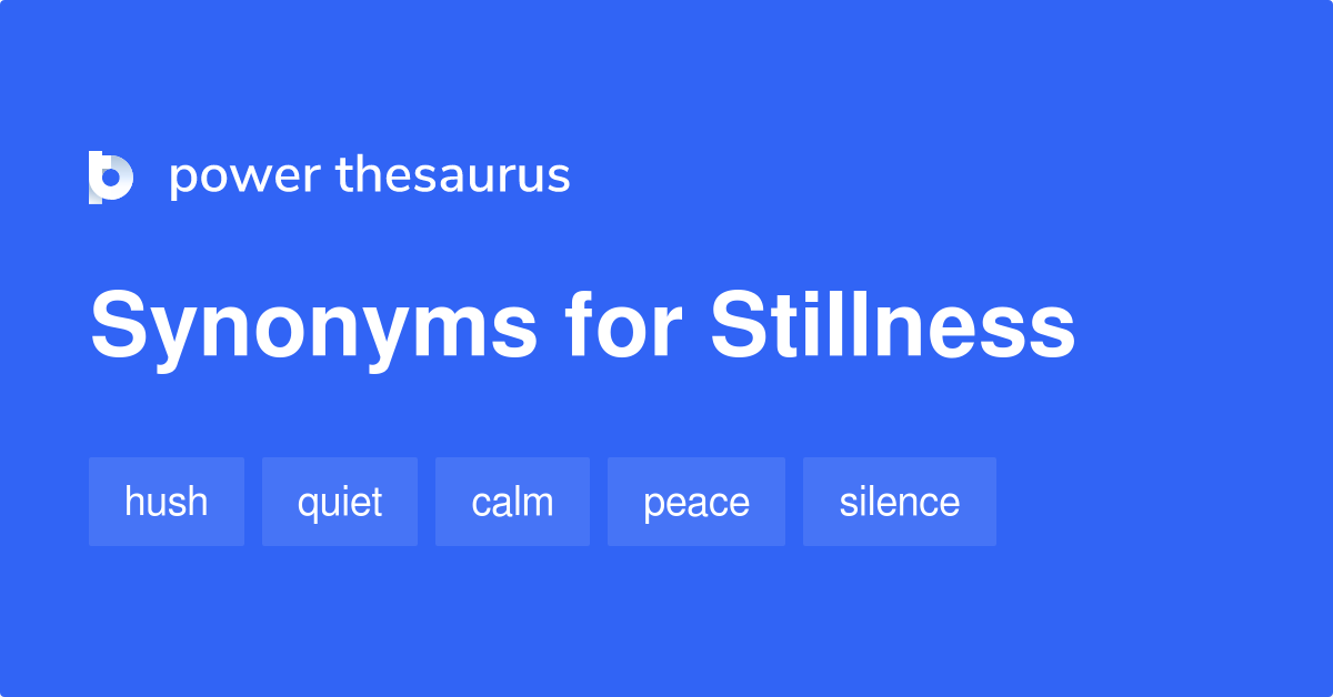 stillness synonym