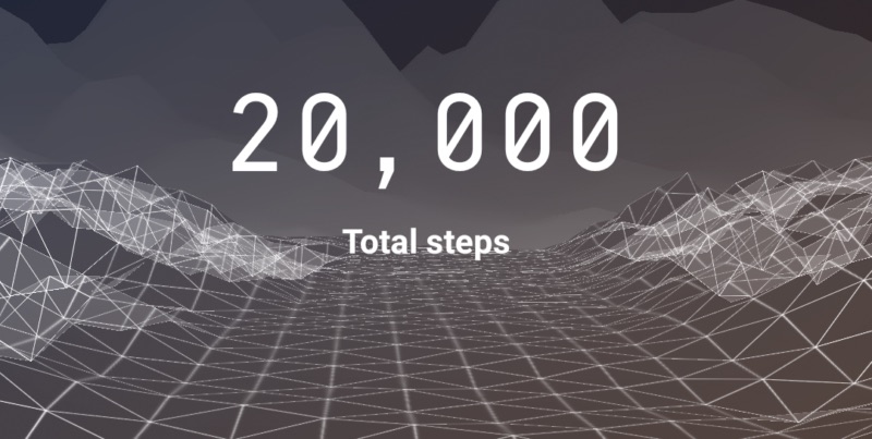 20000 steps in miles