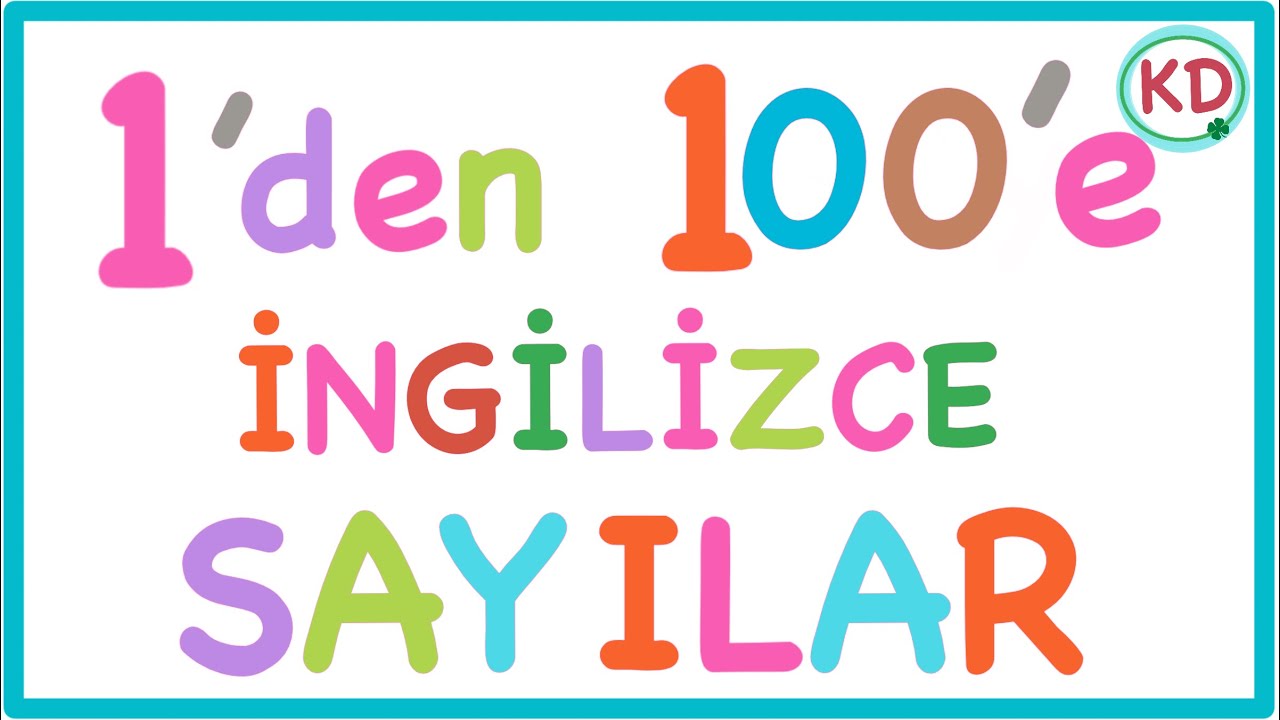 ingilizce 100 kadar sayı