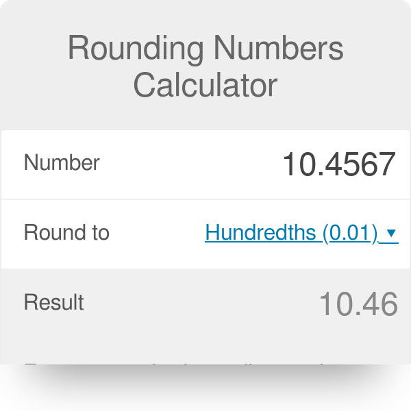 round nearest integer calculator