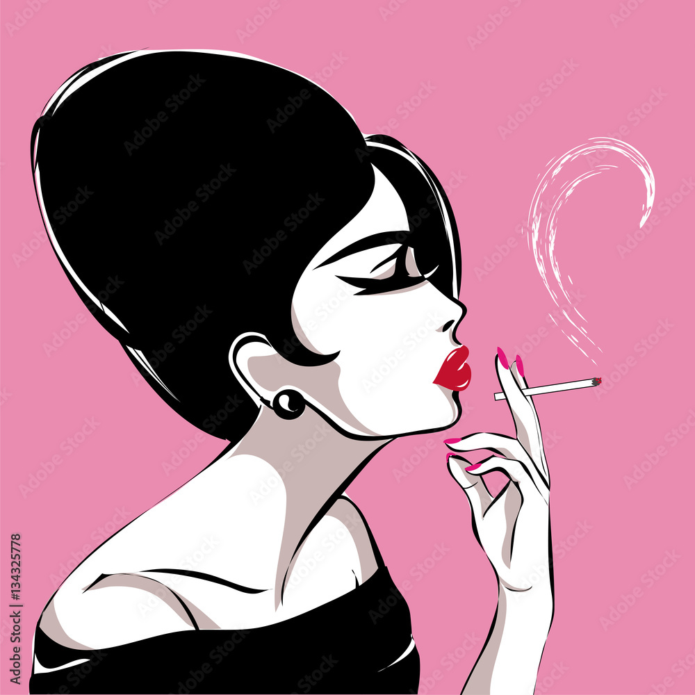 smoking girl profile pic