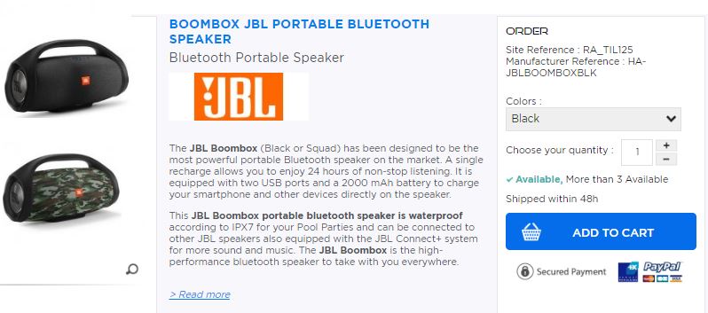 jbl boombox dimensions