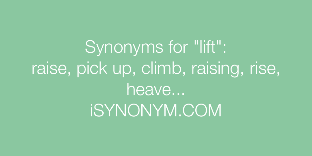 lifted synonym