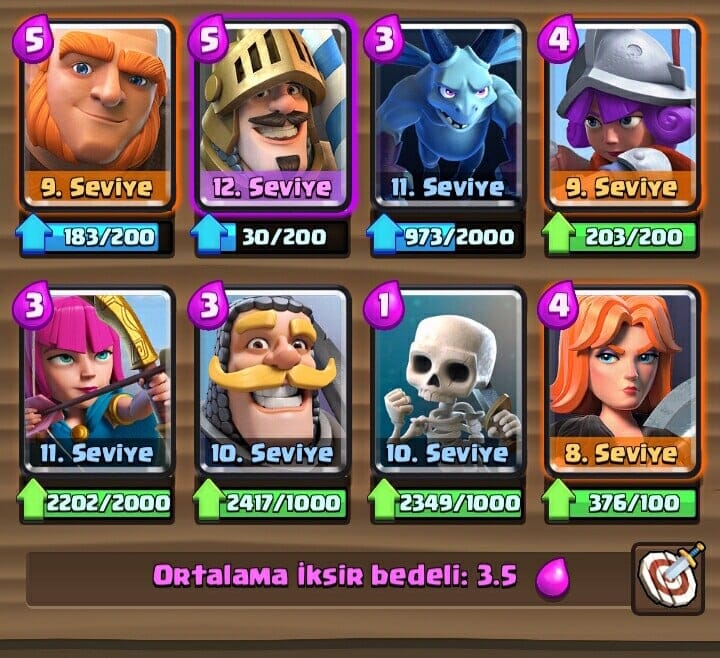 clash royale 2 arena destesi