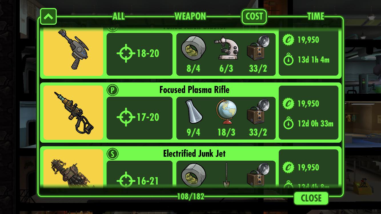 fallout shelter best weapon