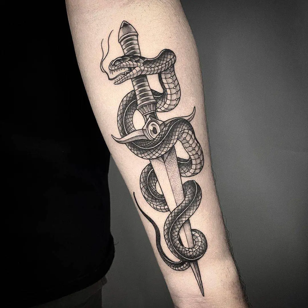 snake around dagger meaning