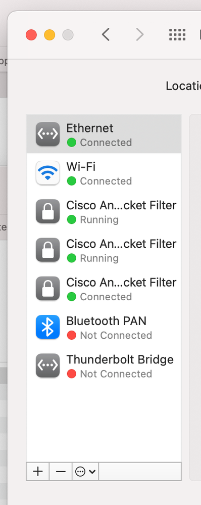 cisco anyconnect socket filter