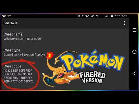 cheat codes for fire red rom