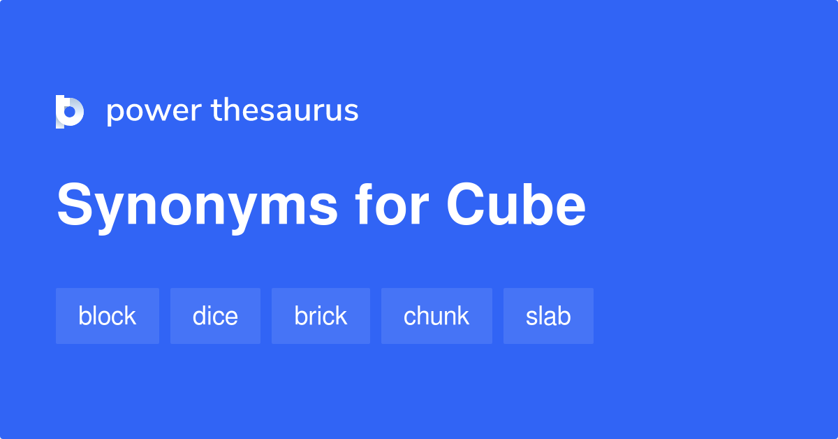 synonyms of cube