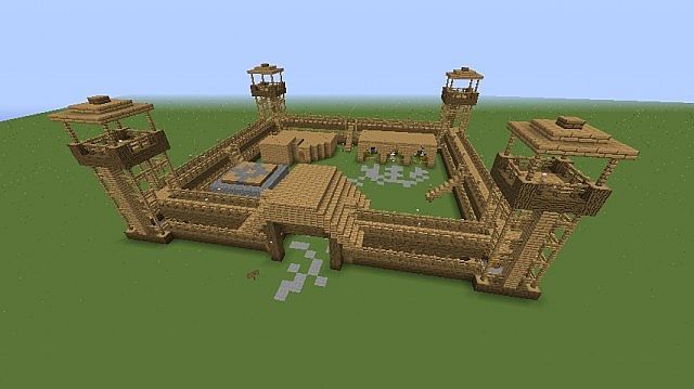 minecraft wooden fort