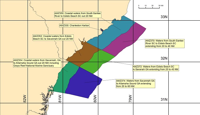 sc offshore weather forecast